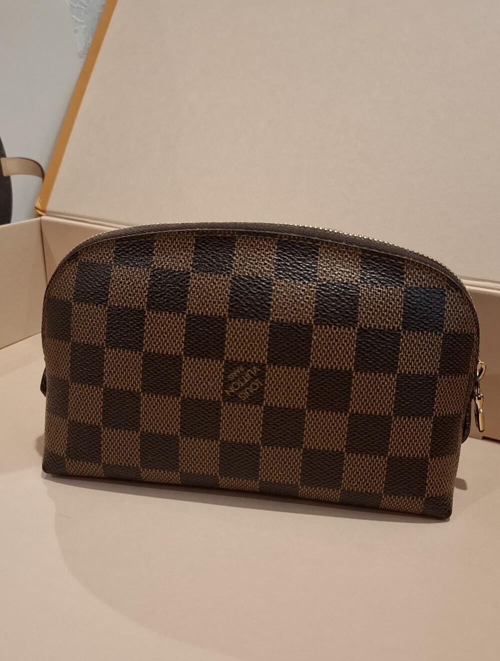 Louis Vuitton Damier Eben Check Cosmetic Pouch